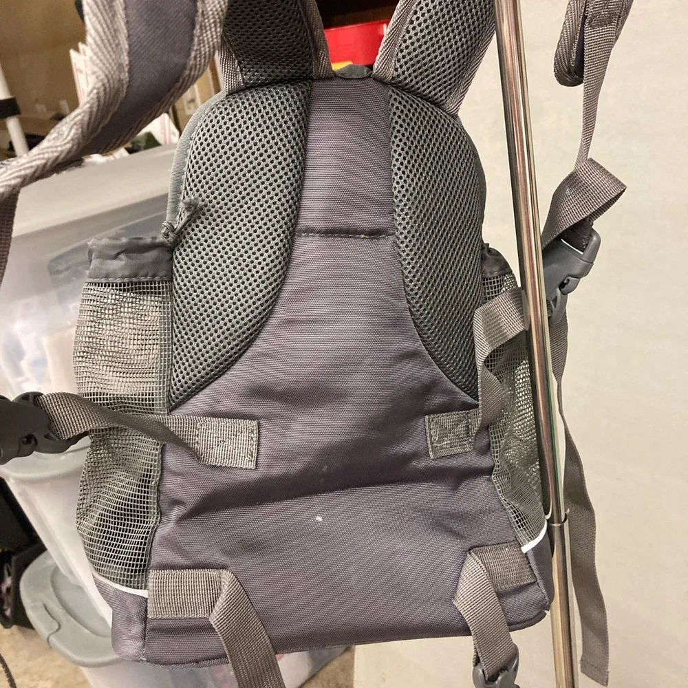Outward Hound Charcoal Backpack for small dog puppy